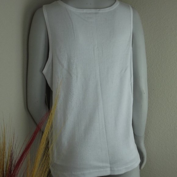 White Tank Top With Beads - Picture 7 of 7